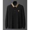 STORN Men's Spring Autumn Fashion Long Sleeved Polo Shirt High-end Boutique Embroidered Top Comfortable Lapel Tops