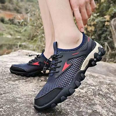 New Men's Casual Shoes Men's Mountaineering Mesh Cloth Men's