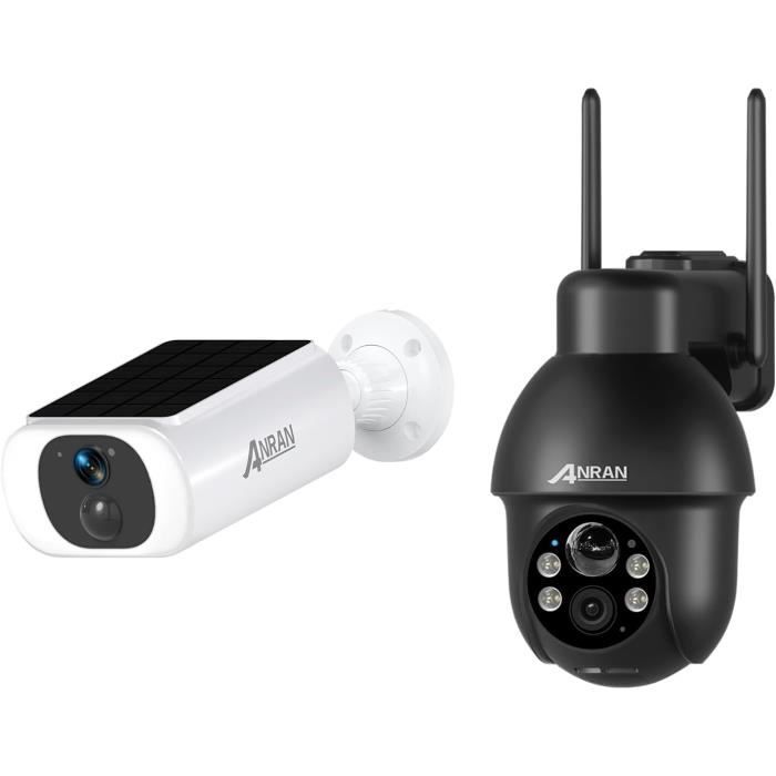 Kit de videosurveillance sans fil Extérieur ANRAN 8CH NVR caméra IP étanche 1080P Wifi avec disque dur de 2To