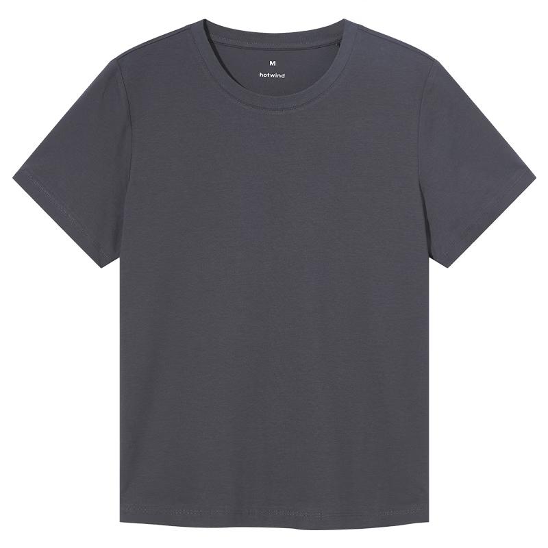 Hotwind Women s Basic Solid Short Sleeve T-shirt L