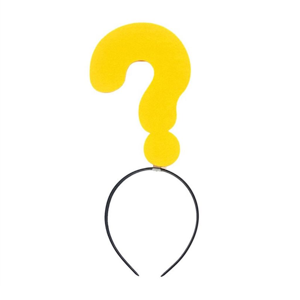Novelty Prank Exclamation Mark Headpiece Prom Birthday Hairbands Fun Headwear Eye-catching Goof Hair Headwear