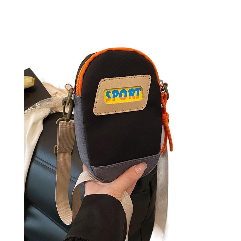 Casual Small Square Bag Large Capacity Mobile Phone Pouch Canvas Crossbody Bag  Travel