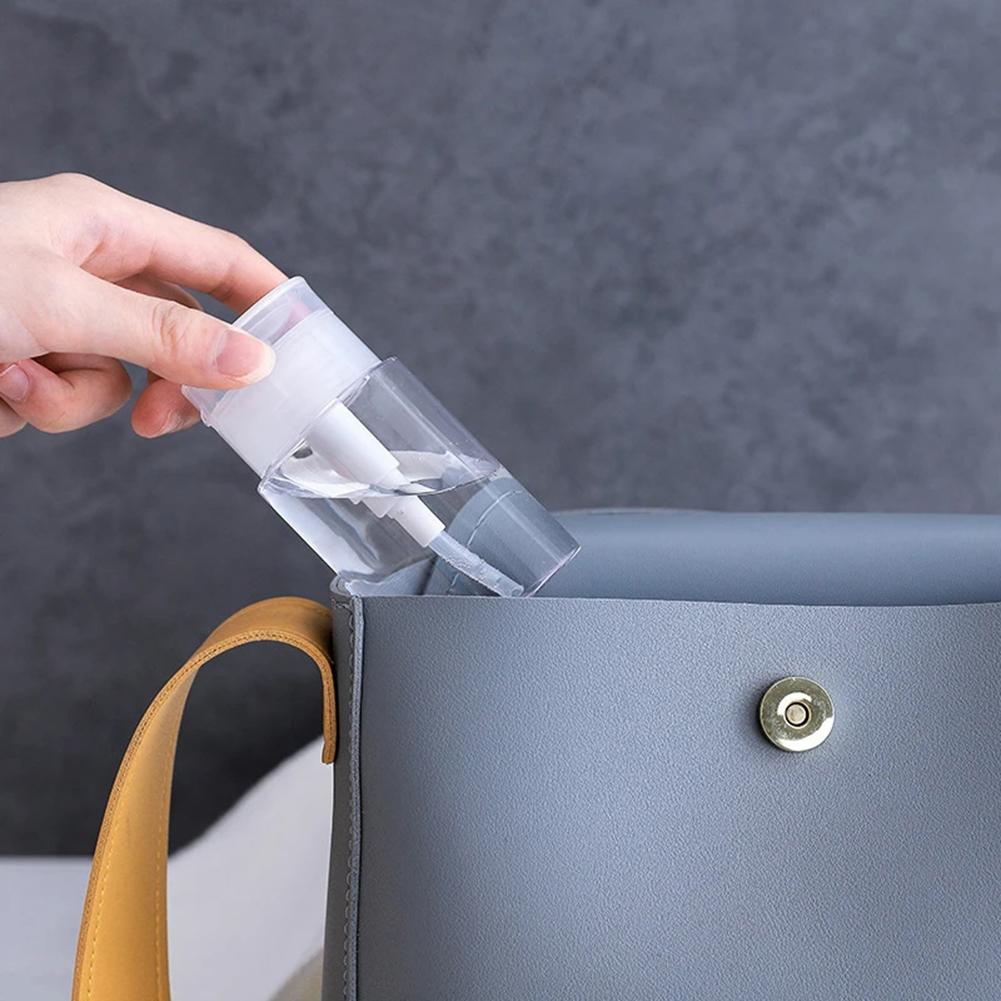 Bottle Storage Bottle Liquids 100ml/150ml/200ml Capacity Empty Pump PETG+PP Material For Nail Polish Remover Clear