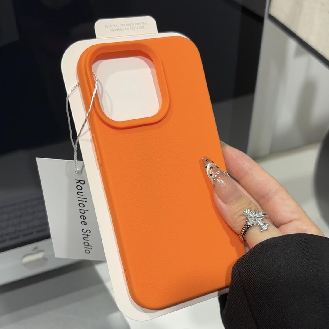 

High End Leather for Apple 16promax Phone Case IPhone 15 Lychee Pattern 14 Women 13 High-end Feeling 12 Trendy For Apple 11PROMAX