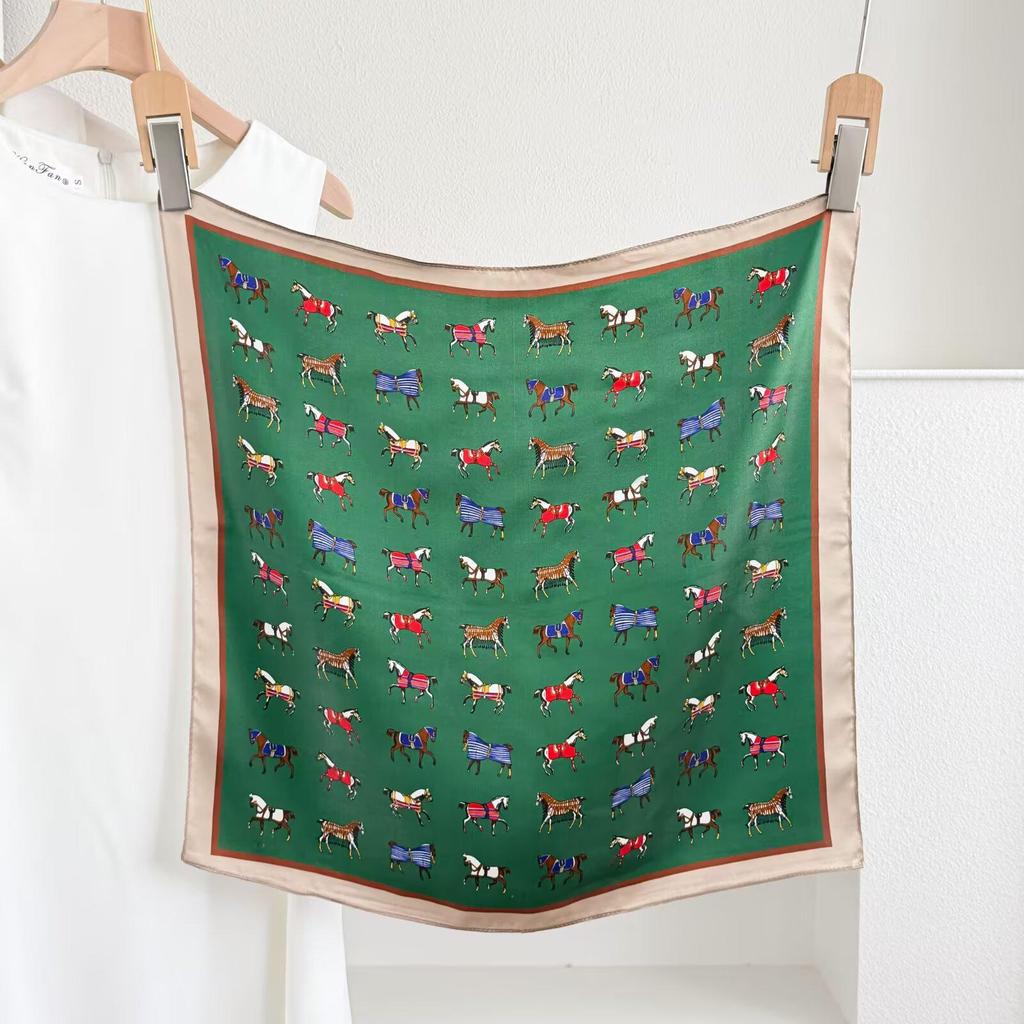 100% Mulberry Silk Small Square Scarf - European Style, High-End Feel, Perfect for Mother's Birthday or Business Gift