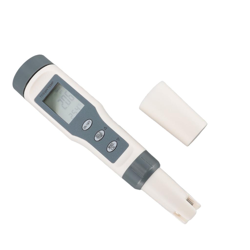 Water Salt Tester 3 In 1 Water PH TDS Temp Tester IP65 Water Resistant ATC 0.00-14.00PH for Pool Aqu