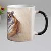 Tiger Ceramic Color Changing Coffee Mugs, Magic Tea Cup, Super Gift, Novelty, Animal, Funny, 330ml