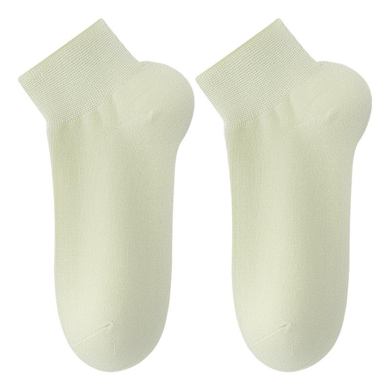 Ladies' Short Socks, Summer Thin, Pure Cotton, Breathable, Deodorizing, Antibacterial, Boneless, White Boat Socks for Postpartum Confinement In Summer