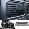 Black Rear Window Trim Decor Sticker USA Flag Decal for Jeep Wrangler JL 4Dr 18+