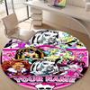 Personalized M-Monster High Draculaura Round Chair Office Rug - Perfect for Mat, Office Chair & More - Ideal Gift for Birthdays and Holidays