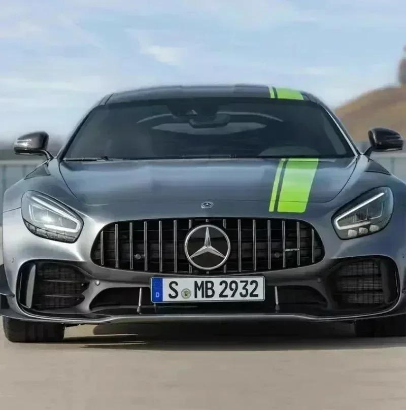 1Pc AMG Logo Car Front Grille Badge ABS Stickers Accessories For Mercedes Benz W211 W212 W213 GLA C E S G Class CLA GLK GLE GLS