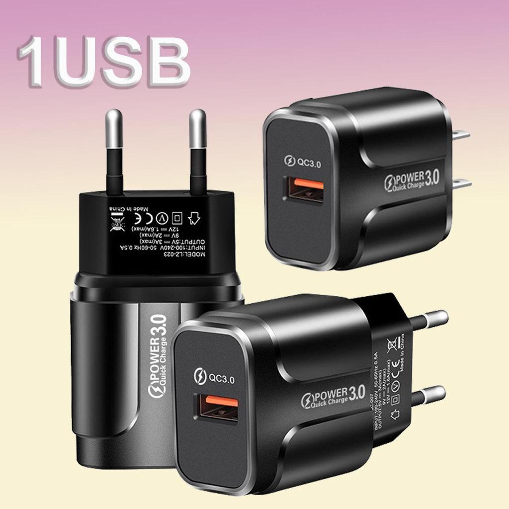 QC3.0 Single USB Fast Charger for Huawei, Xiaomi, Tablets - 9V EU Standard