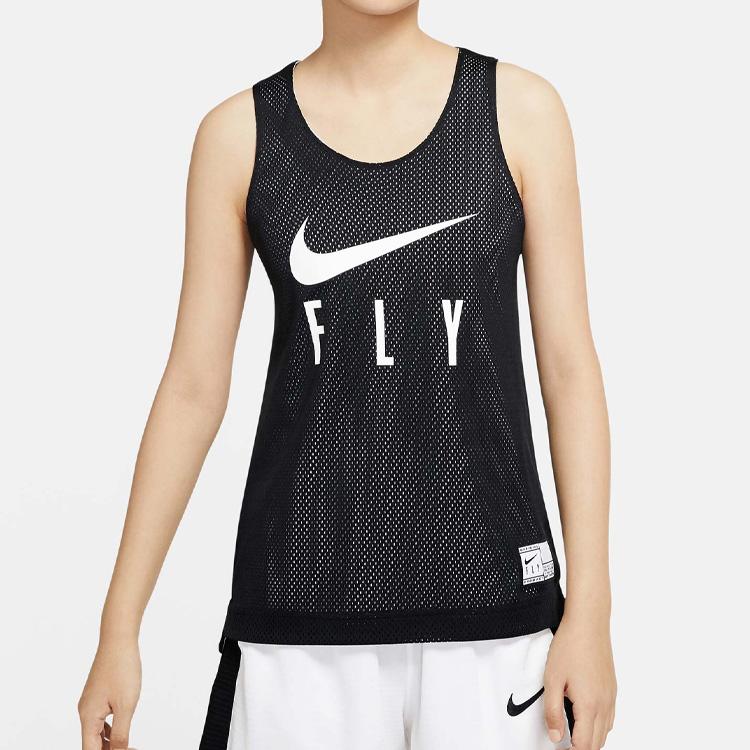 Nike Reversible Basketball Jersey Women Tops Black CK6608-010