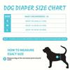 Waschbare Hundewindeln Wiederverwendbare Bauchbänder für Haustiere zur Inkontinenzschulung Hund