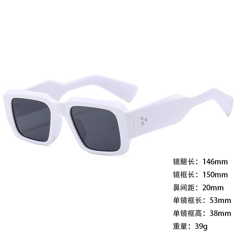 Sunglasses Personalized Large Box Trendy Korean Style Men And Women Thin Sunshade Sunglasses Anti-Uv400