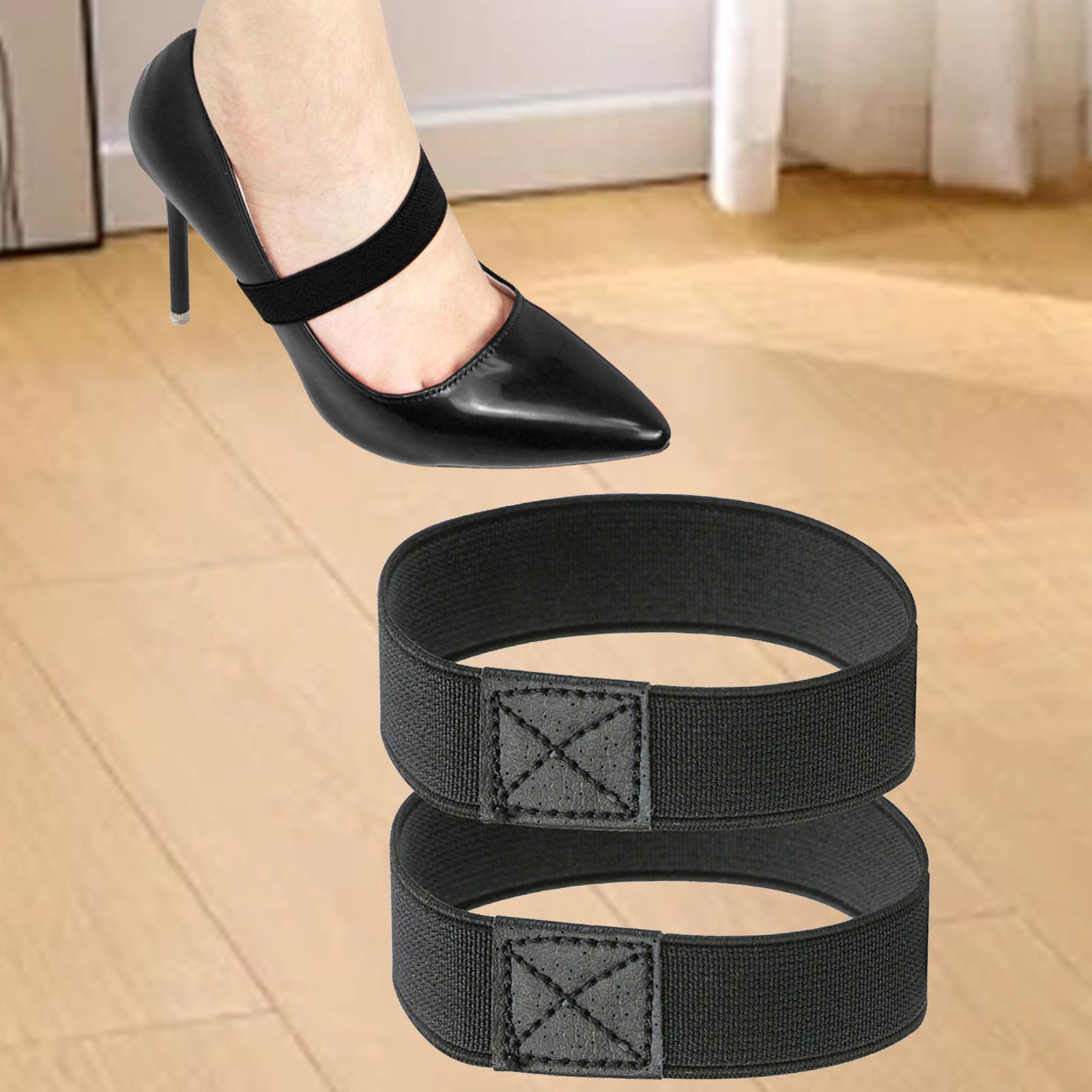

2 Pieces Elastic Shoe Straps for Women Girls Belt Shoelaces Elastic Band for Flats Leather Shoes Dance Shoes Stilettos Sandals