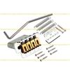 A1A2 Electric Guitar Tremolo Bridge Kit Guitar Tremolo Bridge System 4-String Cigar Box Guitar Replacement Parts Durable