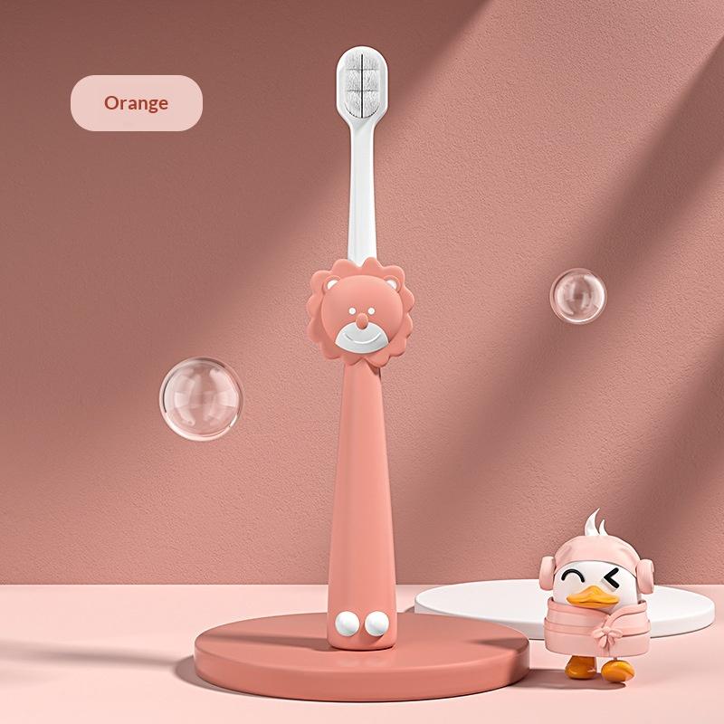 Детская трехсторонняя зубная щетка Кошачья лапка Мягкая щетина 2-13 лет Чистка рта Младенец