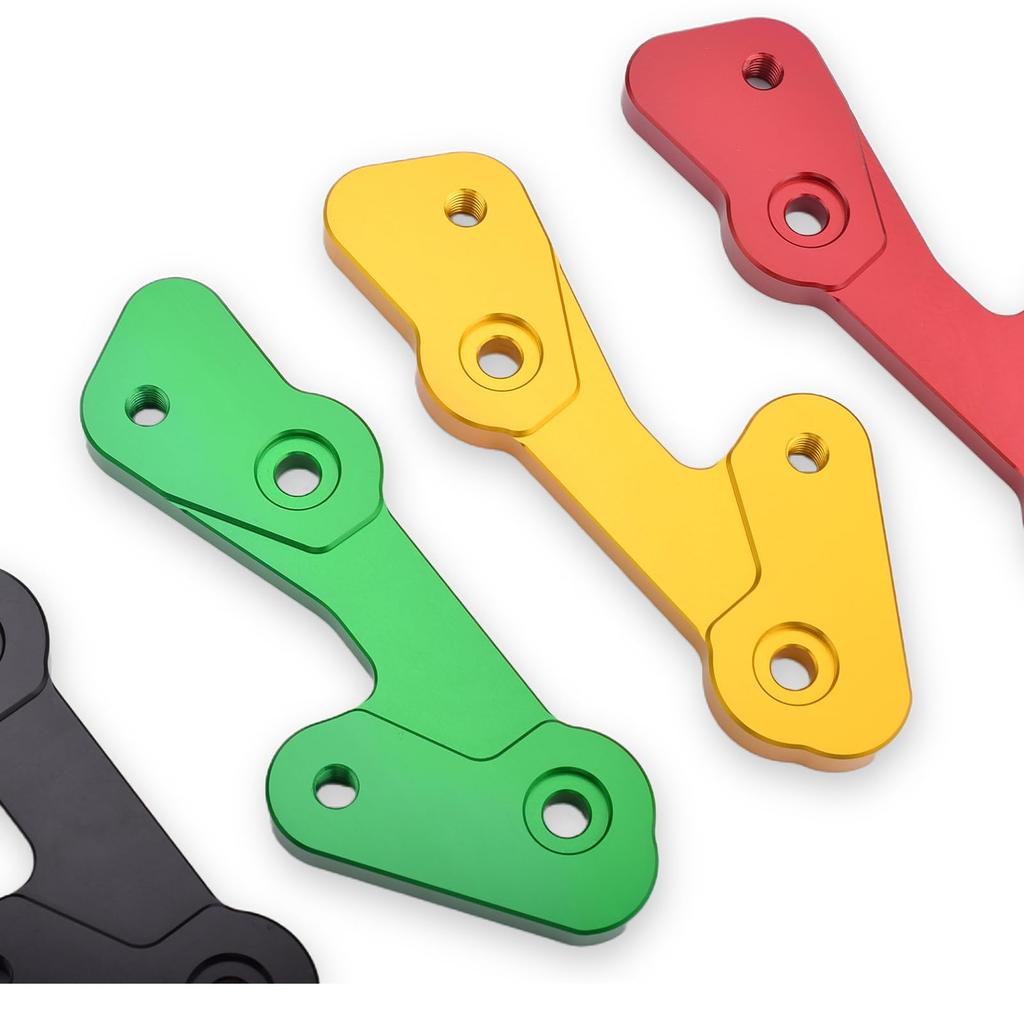 LEDISHUN Rearset 25mm Back for Kawasaki and Adjuster, Up/25mm ZX-25R (2020-2023), ZX-4R, ZX-4RR (2023+) (Red)