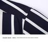 Men's Business Casual Striped Long Sleeve Shirt with Button-Down Collar