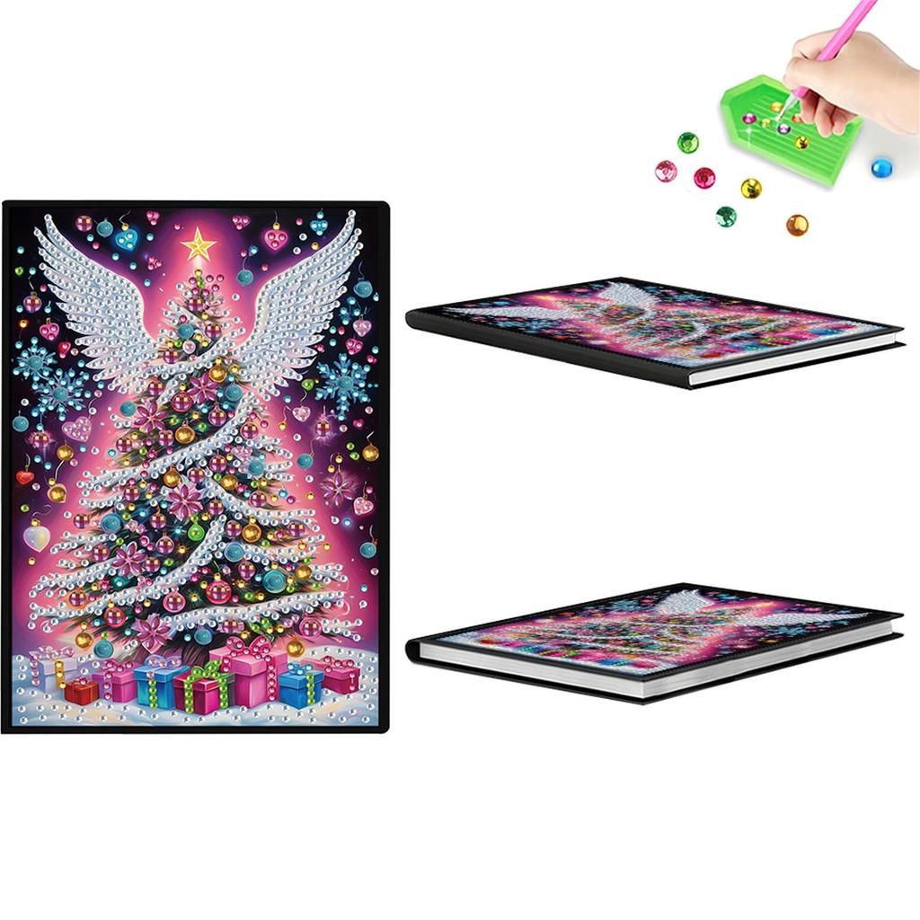 50-seitiges A5-Format 5D DIY Diamantkunst Malbuch-Set Strasskunst Malbuch-Set für Geburtstags- oder Weihnachtsgeschenke