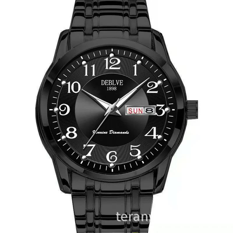 Swiss Automatic Movement Watch Multi-Function Fashion Week Calendar Waterproof Luminous Watch Men S Non-Mechanical