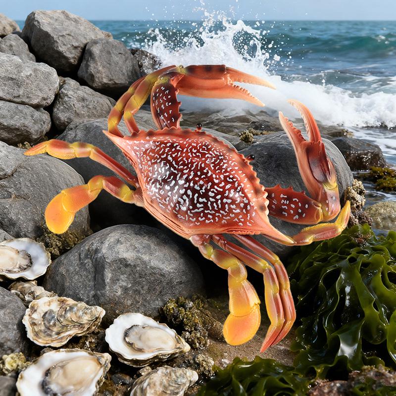 Large Hermit & King Crab Simulation Model - Marine Aquarium Toy Ornament