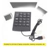 Black 19 Key USB Numeric Keypad Plug and Play Mini Size Number Keyboard Portable Numeric Keypad Accounting