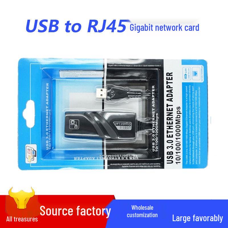 Type-C to RJ45 Gigabit Ethernet USB 3.0 Hub Splitter for Digital Accessories