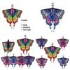Colorful Butterfly Wings With Hood And Antennas For Stage Performance Fantasy And Whimsical Theme For 18-24 Year Olds Characters)