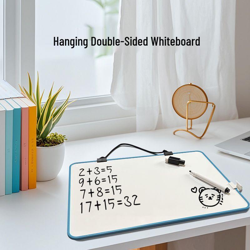 Wall-mounted Mini Double-sided Magnetic Children's Whiteboard - Erasable Writing and Drawing Blackboard