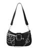 Women'S Shoulder Bag Y2k Star Embroidery Underarm Bag  Mini Chain Hobo Handbag Purses Punk Trendy Handbag 2025 New