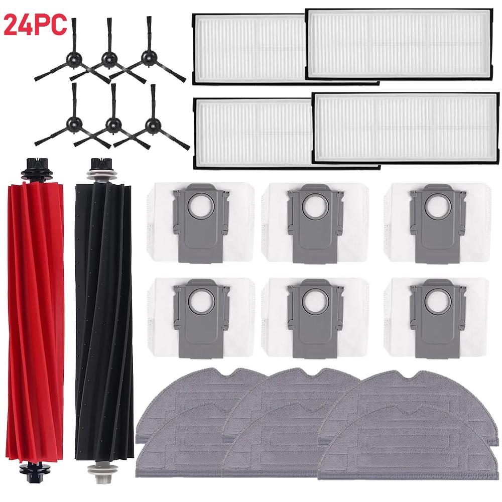 Spare Parts Kit For Roborock S8 S8 Pro Ultra S8+ Vacuum Cleaner HEPA Filter Main Roller Brush Side Brush Mop Cloths Replacement
