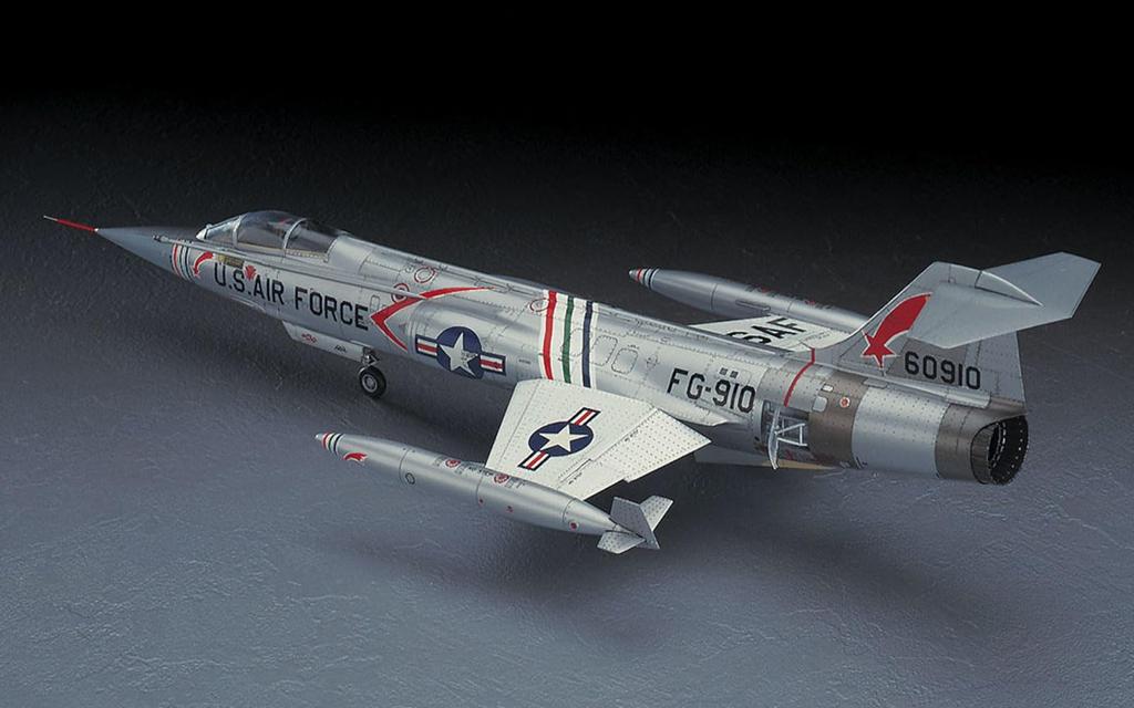 Hasegawa scale US Air Force Starfighter plastic model kit PT19 1/48 F-104C