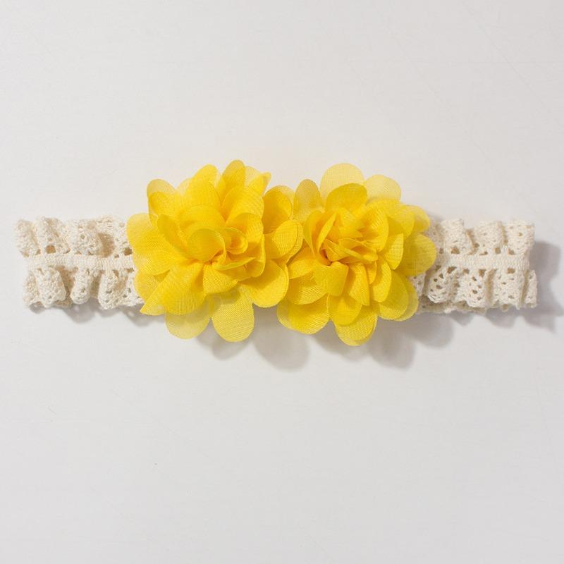 Neues Baby-Spitzenstirnband süße Chiffonblume Kinder-Kopfschal dünn bequem Baby-Haarschmuck