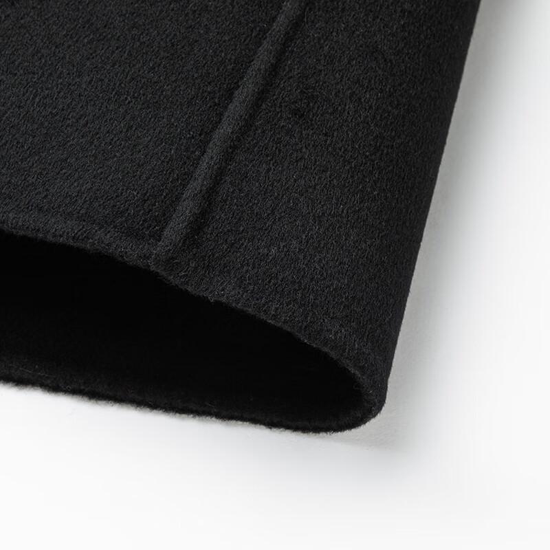 Shanshan Men's Extra Long Double-Faced Wool Trench Coat