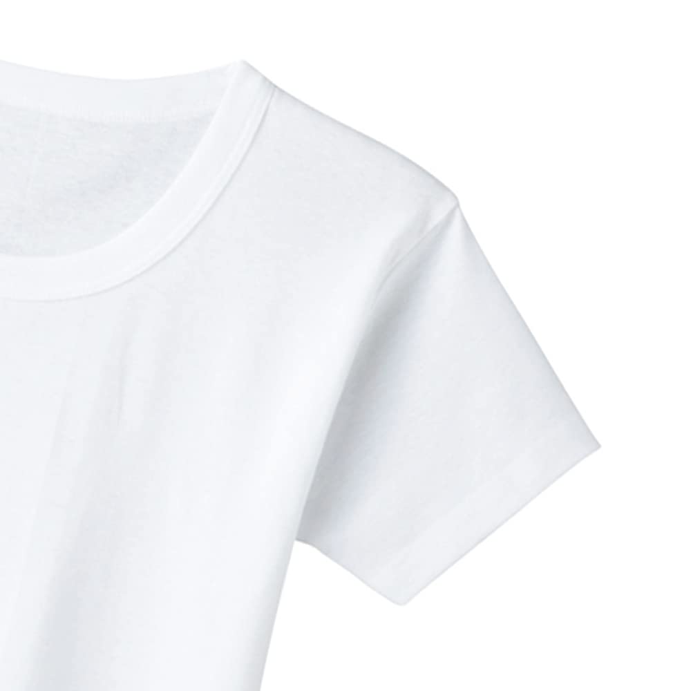 GUNZE Short Sleeve Shirt Wide Indoor Odor White New Model 150 Boys' Set, Children's Underwear, All-Season, Collar, 100% Cotton, Drying, Antibacterial,