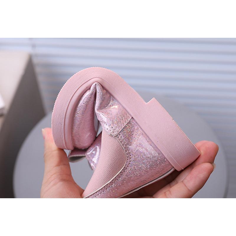 New Arrival Fall/Winter Kids' Fashion Boots – Boys' British Style Ankle Boots, Girls' Sequin Short Boots, Runway Trendy Style