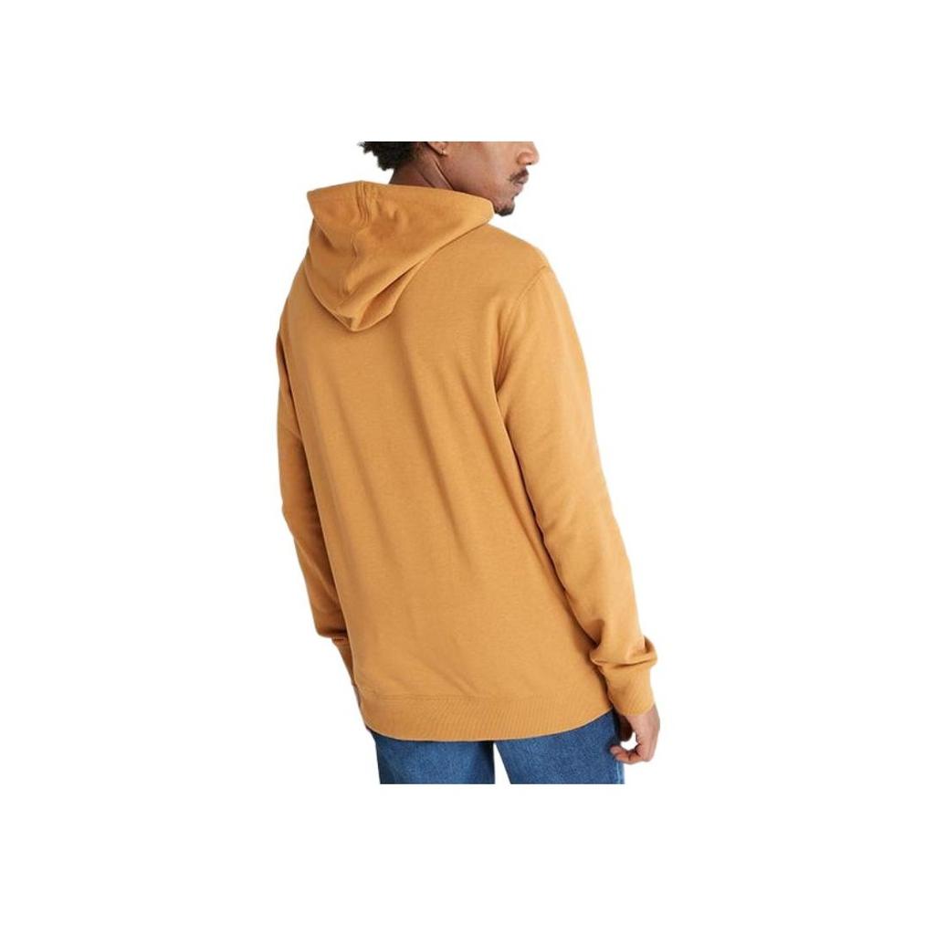 Timberland Solid Color Logo Print Drawstring Hoodie Unisex hoodies Wheat A6Q5U-P47