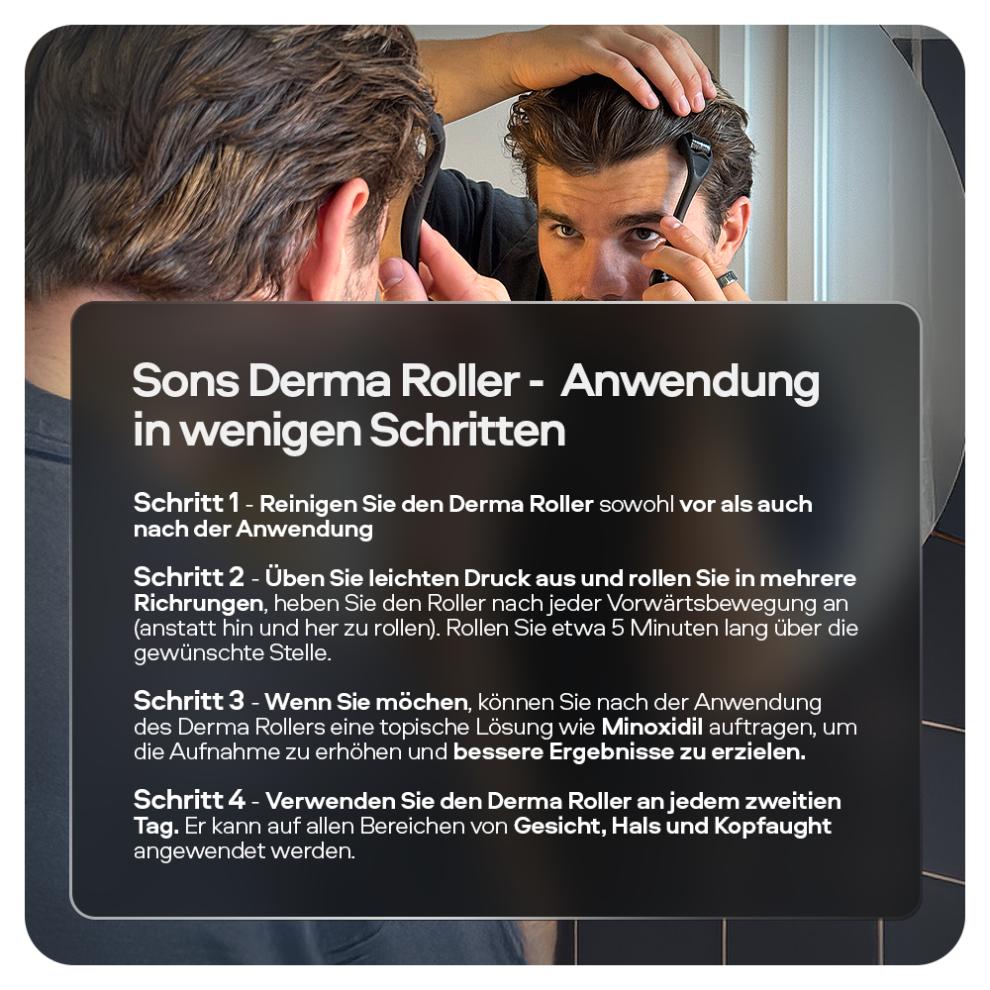 Sons Minoxidil 5% e Derma Roller, 3 Mesi