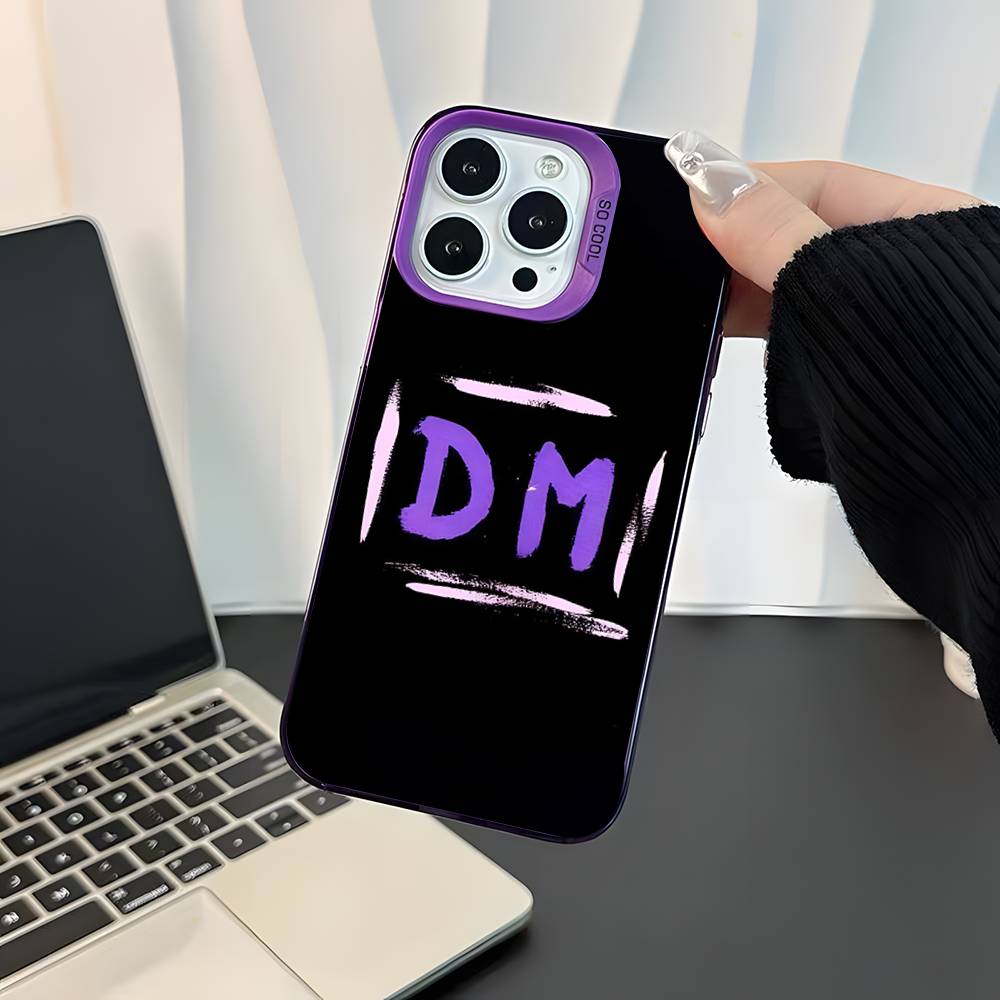 

D-Depeche band M-ModeS Purple Matte Shockproof CoverPhone Case For iPhone 17,16,15,14,13,12,11,Pro,XS,Max,Plus,Mini,SE4,E iPhone14Plus