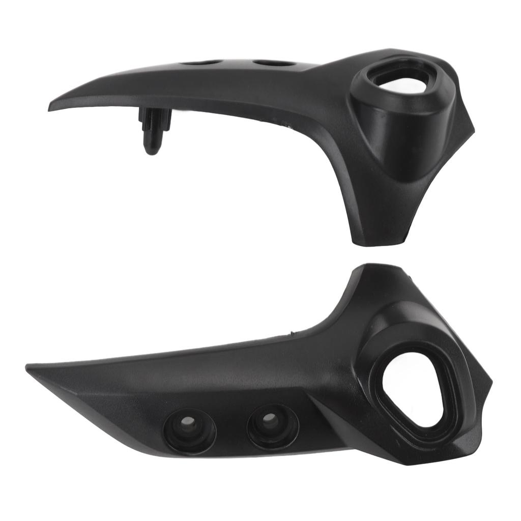 Pair of Front Nose Side Headlight Fairing Black Head Lamp Panel Fairing Replacement for FZ6 FZ‑6N 2004 to 2009