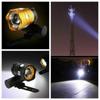 Beste Mountainbike-Lichter mit Blitzfunktion für Nachtfahrten, superhelles, wasserdichtes T6-LED-Fahrradlicht mit kostenlosem Zoom, wiederaufladbares Fahrrad über USB