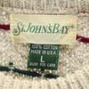 STJOHN’sBAY 90s Made In USA Old Long Sleeve Cotton Sweater L Gray Knit Men's Used