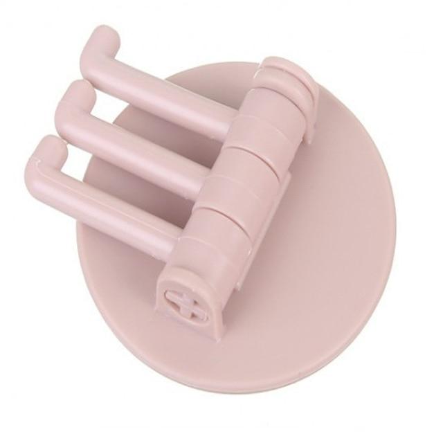 Крючок самоклеящийся бесшовный, нагрузка 5 кг, настенный вешалка для кухни, ванной, кухни, оптом розовый