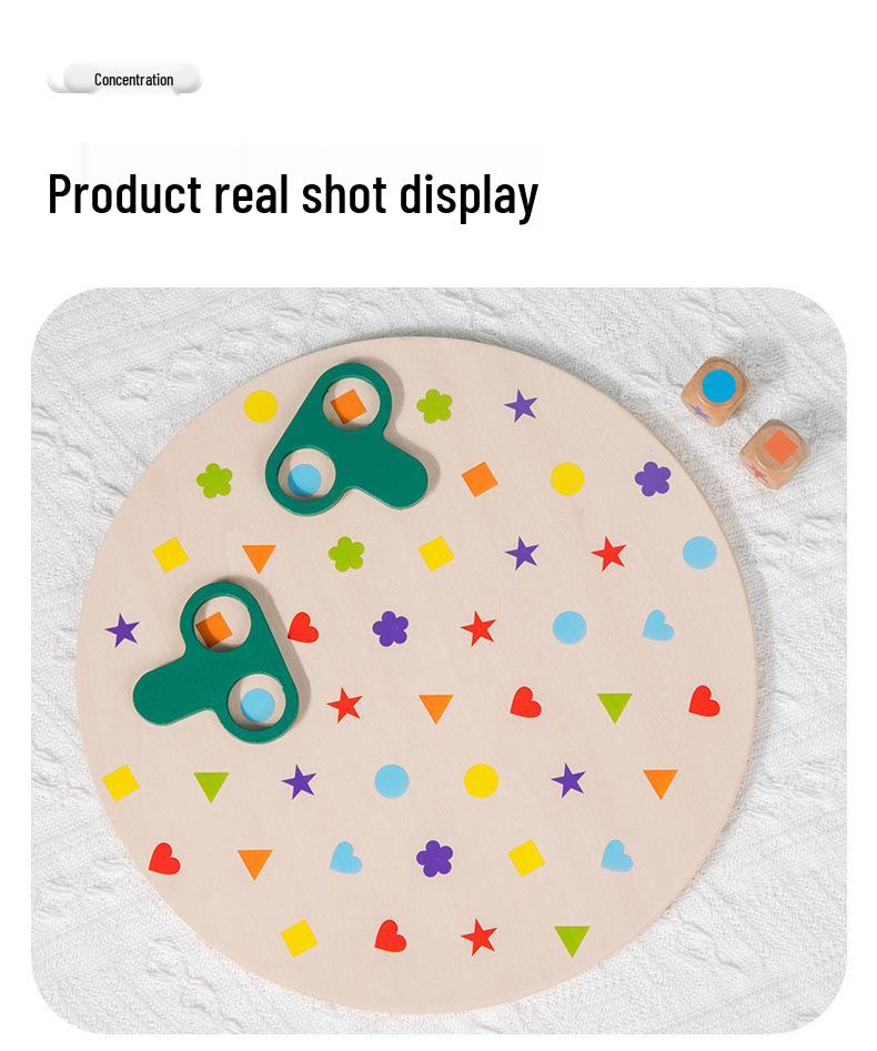 Shape Match Battle: Kids' Reaction Training Table Game for Parent-Child Interaction