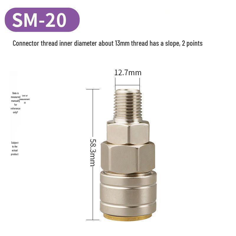C-Type Quick-Connect Self-Locking Air Hose & Tool Set for Compressors