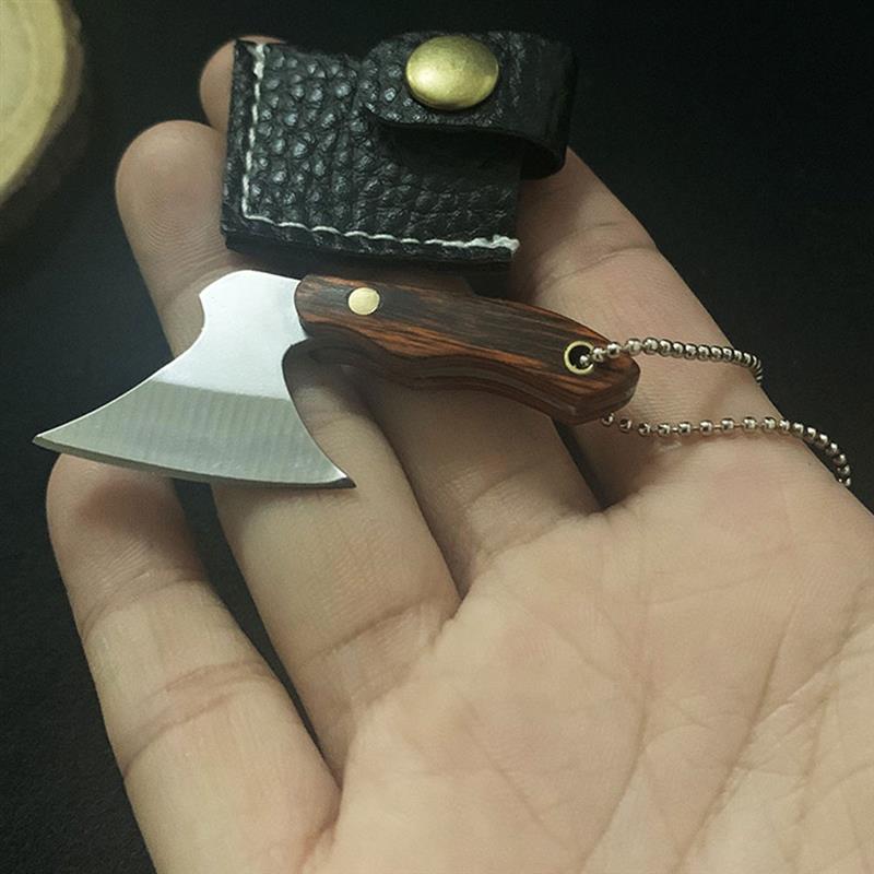 Mini Kitchen Knife Mini Hatchet nament Handmade Gift Key Chain Pendant Steel nament Axe Shaped Pendant Steel Axe nament Party