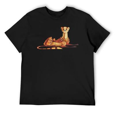 Cheetah T-Shirt Anime Stuff Cotton Graphic Tees Blue Archive Anime T-shirt T Shirts Men