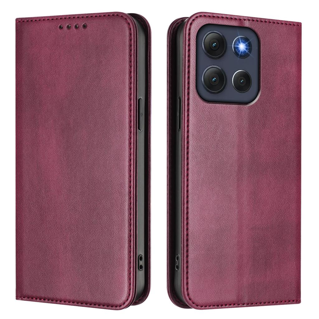 Per Motorola Moto G86 5G Custodie Portafoglio Texture Retrò Copri Telefono in Pelle con Blocco RFID